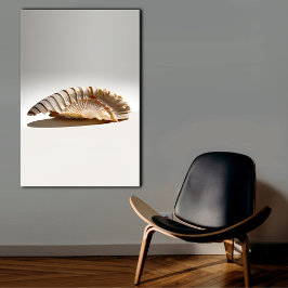 Nautilus Snäcka Wall Decor Canvastryck