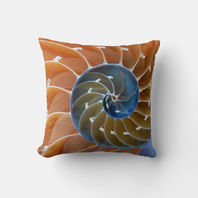 Nautilus Spiral Kudde (Framsida)