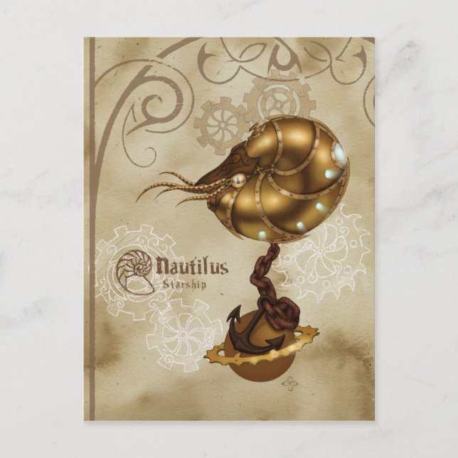 Nautilus-stjärnskepp Vykort (Framsida)
