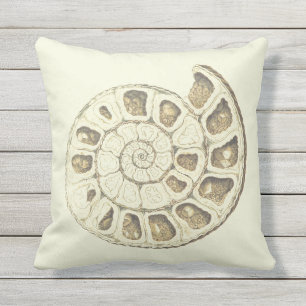 Nautilussnäcka Utomhuskudde