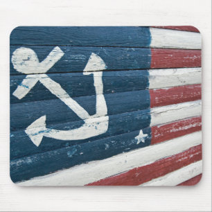 Nautisk amerikansk Flagga Mouse Pad Musmatta