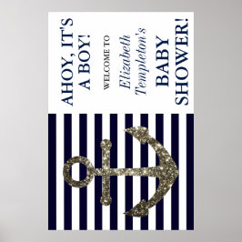 Nautisk Anchor Ahoy Det är ett välkomstbesök. Poster