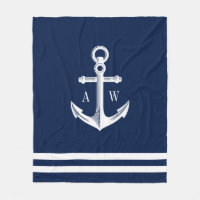 Nautisk anchor-Anpassningsbar, monogram marin flot
