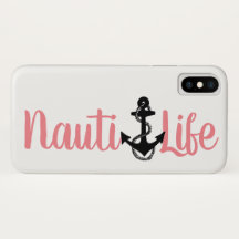 nautisk ANCHOR + NAUTI LIFE-lettering |
