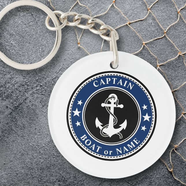 Nautisk anchor & Rope-kapten eller havets Namn-flo (Skapare uppladdad)