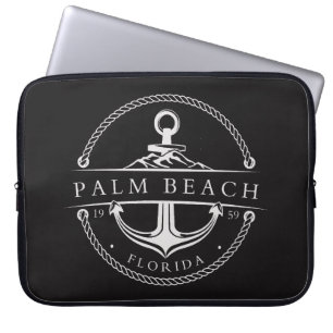 Nautisk Ankar Palm Beach Florida 1959 Laptop Fodral