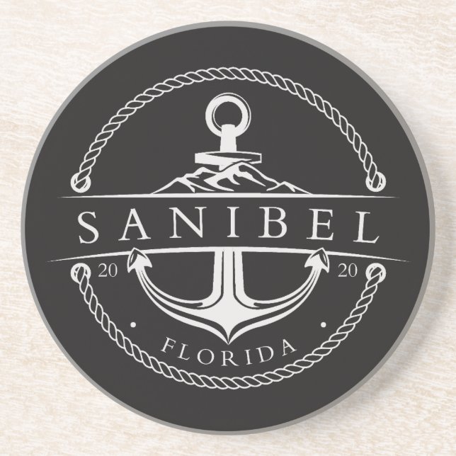 Nautisk Ankar Sanibel Florida 2020 Underlägg (Framsidan)