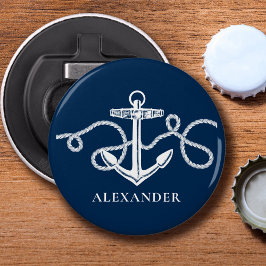 Nautisk ankarAnpassningsbar Monogram Namn Flasköppnare