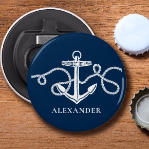 Nautisk ankarAnpassningsbar Monogram Namn Flasköppnare