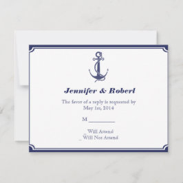 Nautisk ankare på svarskort för flottan OSA kort