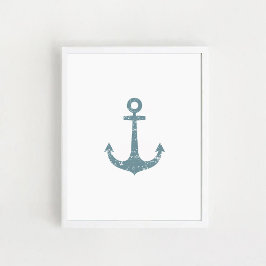 Nautisk ankare, Poster Nursery Wall Art