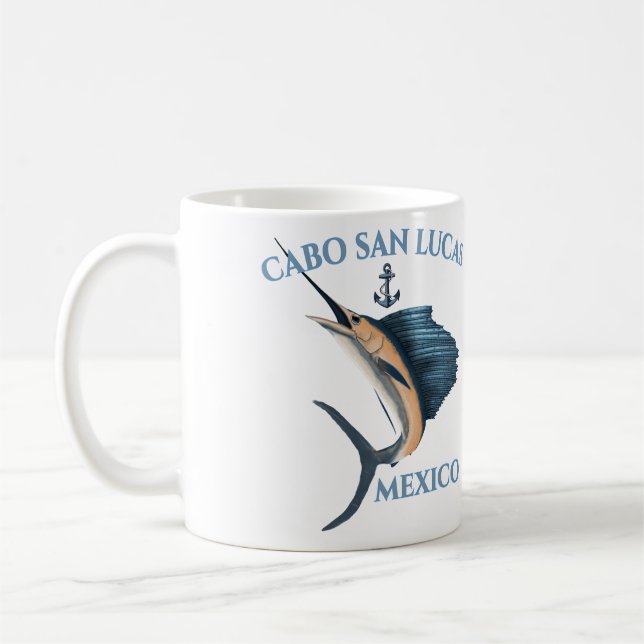 Nautisk ankarfisk Cabo San Lucas Kaffemugg (Vänster)
