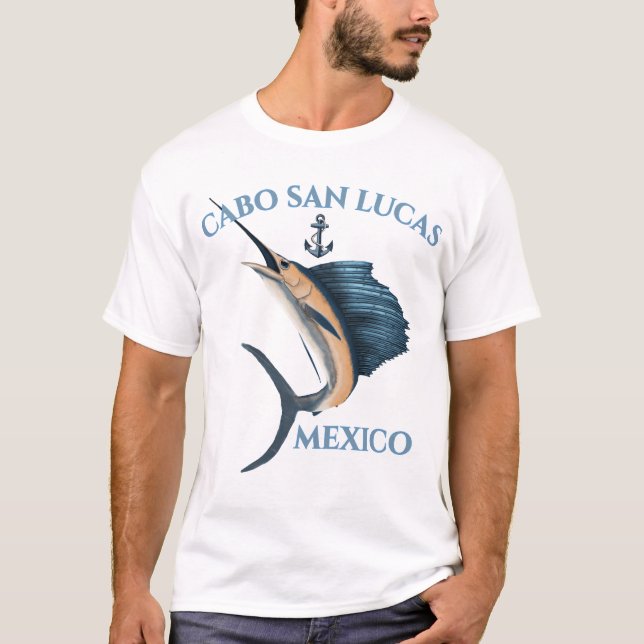 Nautisk ankarfisk Cabo San Lucas T Shirt (Framsida)