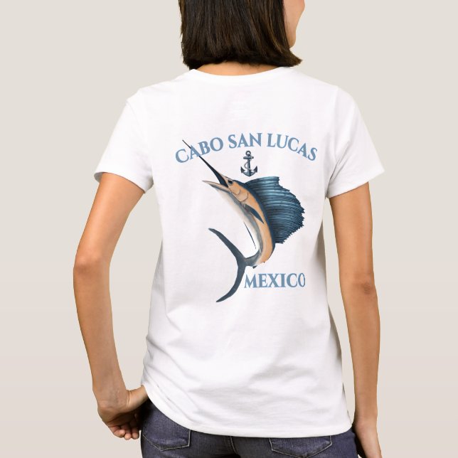 Nautisk ankarfisk Cabo San Lucas T Shirt (Baksida)