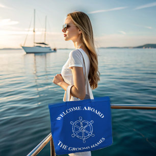 Nautisk Anpassningsbar odlar Namn Anchor Wheel Nav Tygkasse