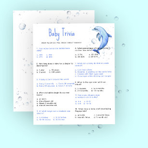 Nautisk baby trivia   Baby shower spel