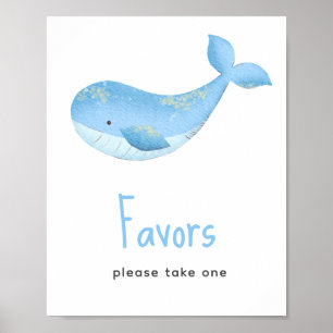 Nautisk babydusch - favör, ta en. poster