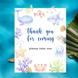 Nautisk babydusch - Tack för att du kom Poster