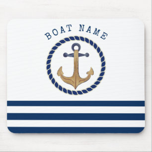 Nautisk båtnamn, Retroankare marinblå Musmatta
