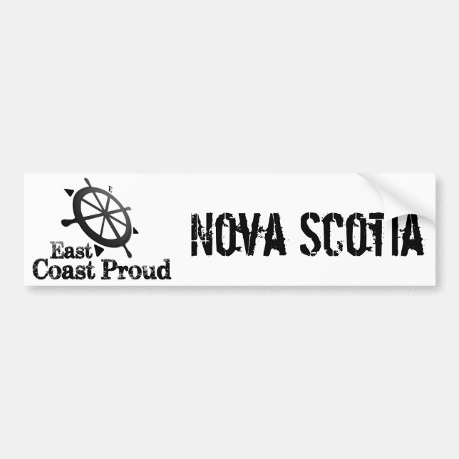 Nautisk bildekal för Nova Scotia ostkust (Framsidan)