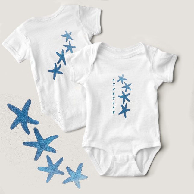 Nautisk blå stjärtfisk t shirt (Skapare uppladdad)