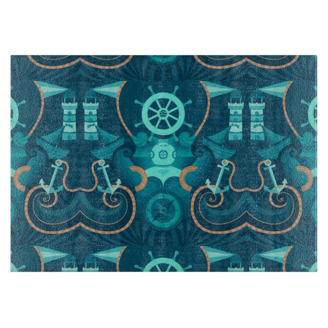 Nautisk blåttdesign (Framsidan)