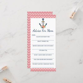 Nautisk Blommigt-ankare för babyvisningsråd