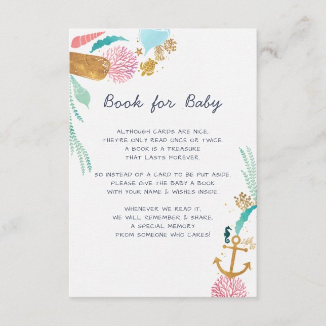 Nautisk Bok för Baby Tilläggskort (Framsida)