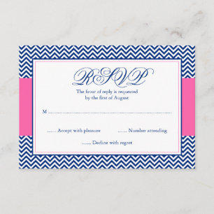 Nautisk Chevron Anchor Blue Rosa Bat mitzvah OSA Kort