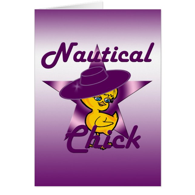 Nautisk Chick #9 Hälsningskort (Framsidan)