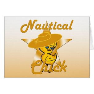Nautisk Chick nr 10 Hälsningskort