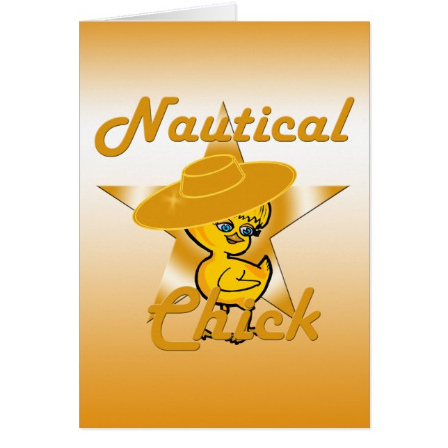 Nautisk Chick nr 10 Hälsningskort (Framsidan)
