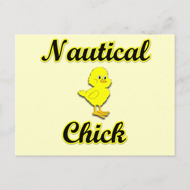 Nautisk Chick Vykort (Framsida)