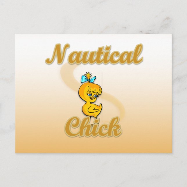 Nautisk Chick Vykort (Framsida)