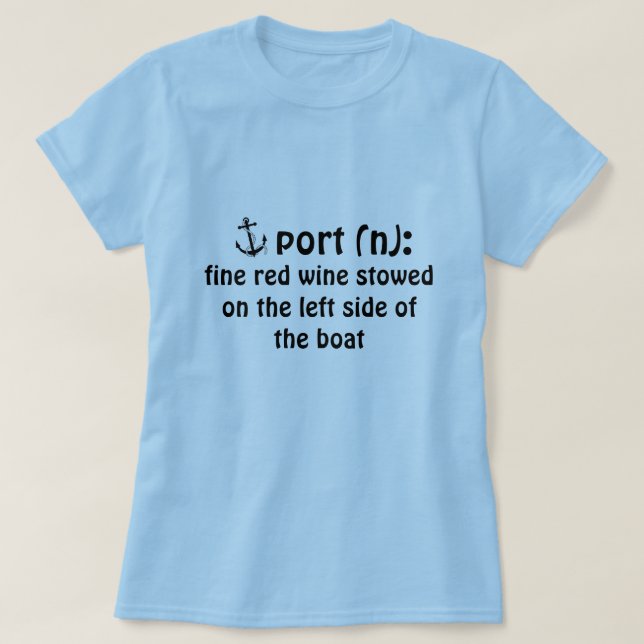Nautisk definition av portvin tröja (Design framsida)