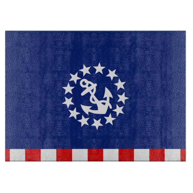 Nautisk dekor för amerikanyachtflagga (Framsidan)
