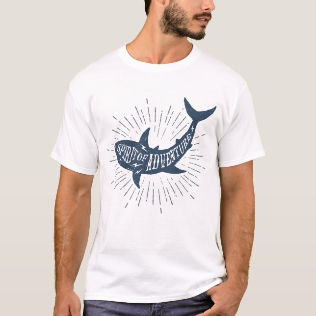Nautisk delfinanda i Äventyr T Shirt (Framsida)