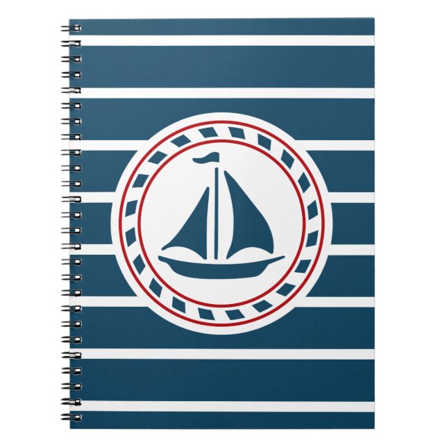 Nautisk design anteckningsbok (Framsidan)