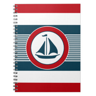 Nautisk design anteckningsbok