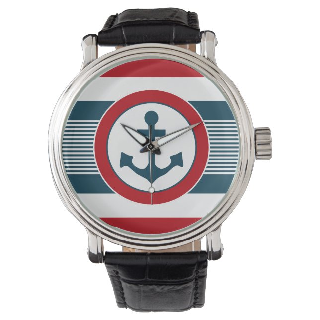 Nautisk design armbandsur (Framsida)