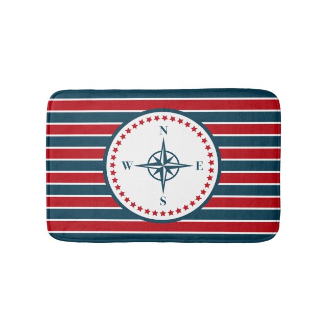 Nautisk design badrumsmatta (Framsidan)