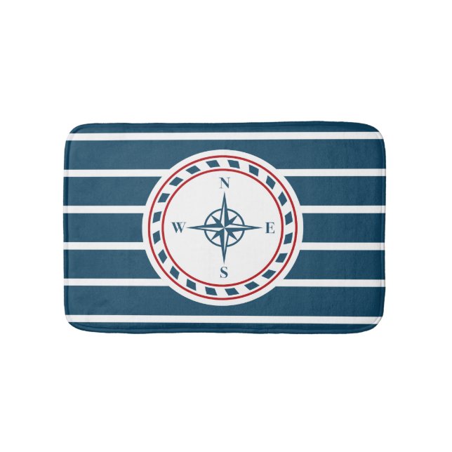 Nautisk design badrumsmatta (Framsidan)