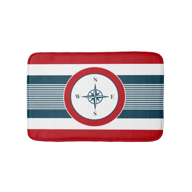 Nautisk design badrumsmatta (Framsidan)