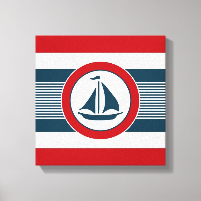 Nautisk design canvastryck (Framsida)