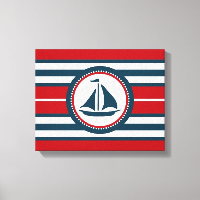 Nautisk design canvastryck (Framsida)