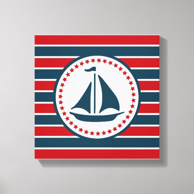 Nautisk design canvastryck (Framsida)