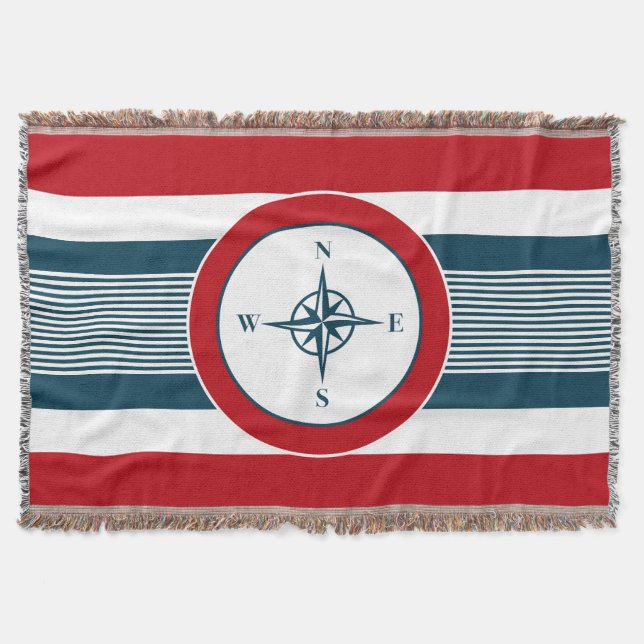 Nautisk design filt (Framsidan)