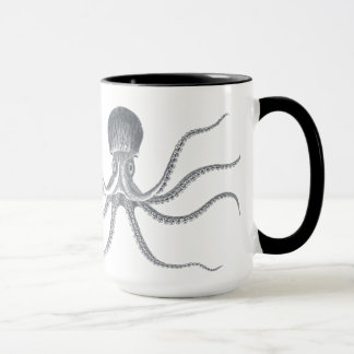 Nautisk design för jätte- bläckfisk mugg