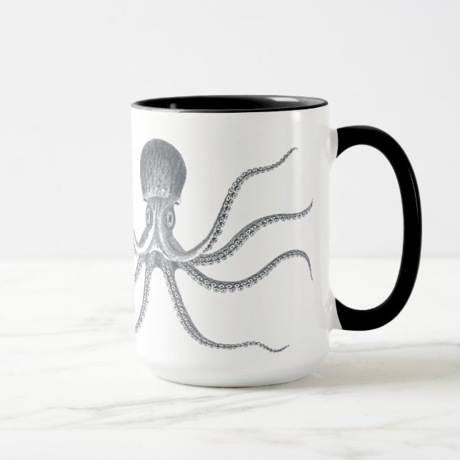 Nautisk design för jätte- bläckfisk mugg (Höger)