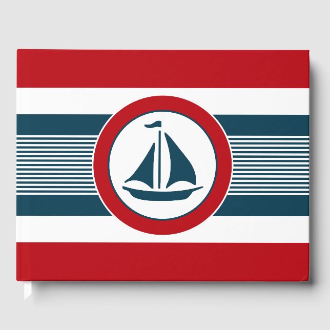 Nautisk design gästböcker (Framsida)